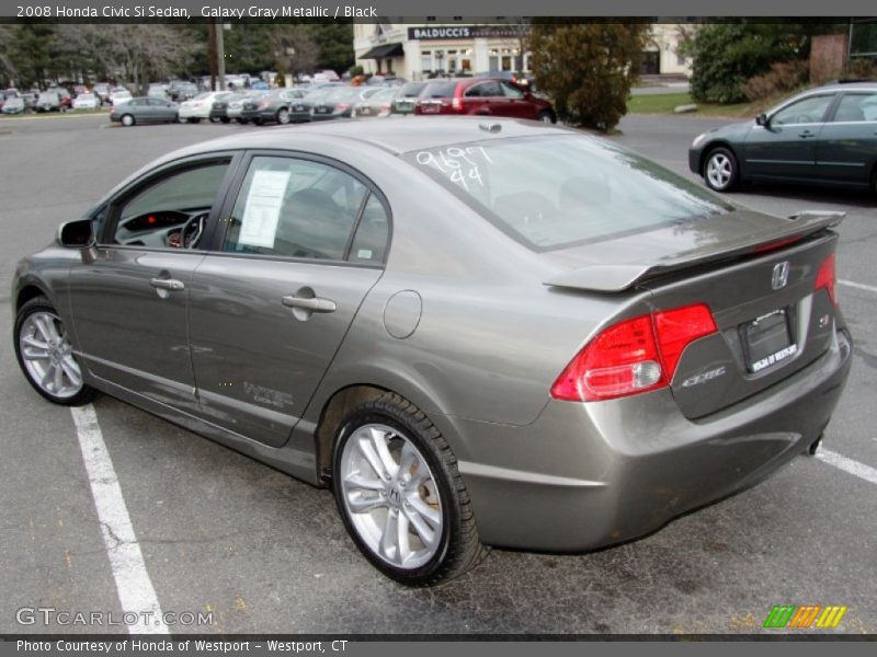 Galaxy Gray Metallic / Black 2008 Honda Civic Si Sedan