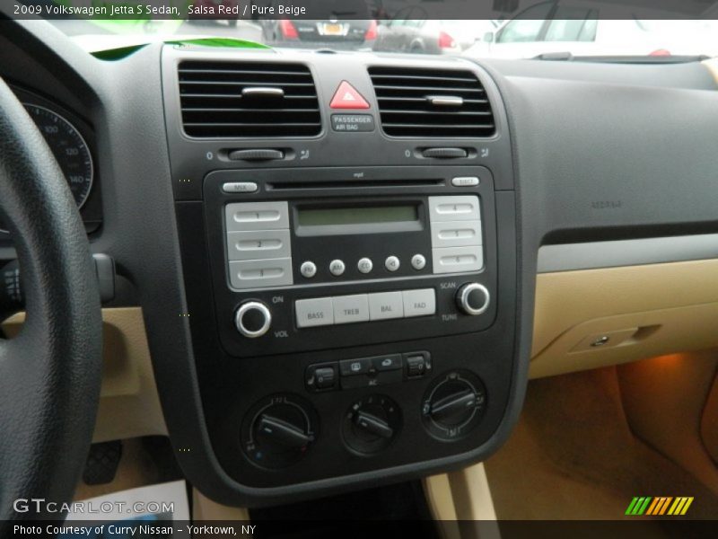 Salsa Red / Pure Beige 2009 Volkswagen Jetta S Sedan