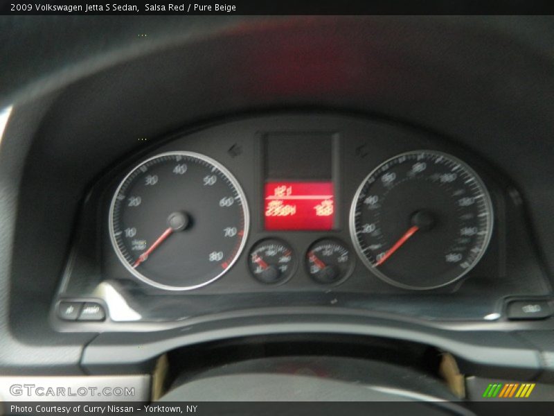 Salsa Red / Pure Beige 2009 Volkswagen Jetta S Sedan