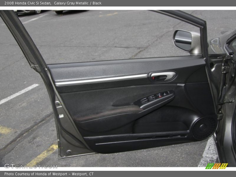 Galaxy Gray Metallic / Black 2008 Honda Civic Si Sedan