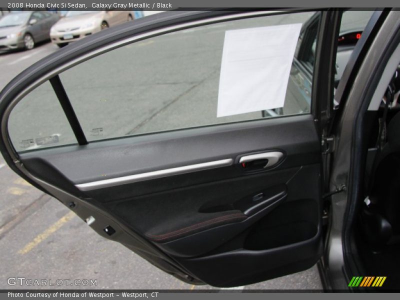 Galaxy Gray Metallic / Black 2008 Honda Civic Si Sedan