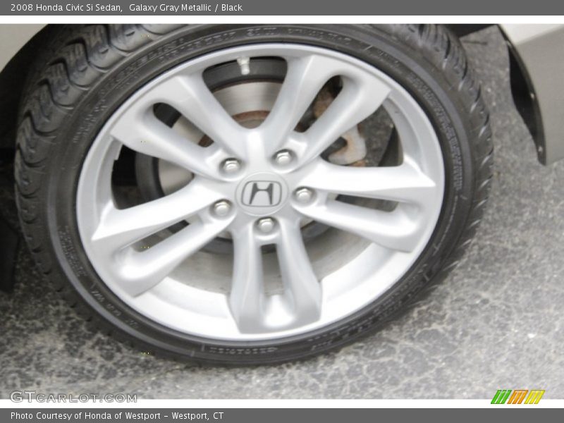 Galaxy Gray Metallic / Black 2008 Honda Civic Si Sedan