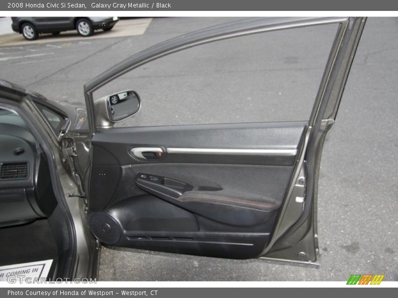 Galaxy Gray Metallic / Black 2008 Honda Civic Si Sedan