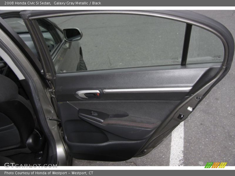 Galaxy Gray Metallic / Black 2008 Honda Civic Si Sedan