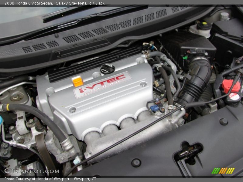 Galaxy Gray Metallic / Black 2008 Honda Civic Si Sedan