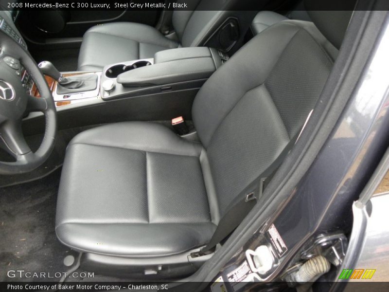 Steel Grey Metallic / Black 2008 Mercedes-Benz C 300 Luxury