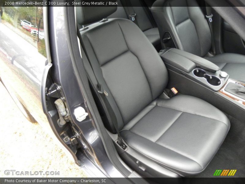 Steel Grey Metallic / Black 2008 Mercedes-Benz C 300 Luxury