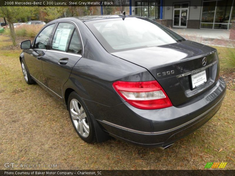 Steel Grey Metallic / Black 2008 Mercedes-Benz C 300 Luxury