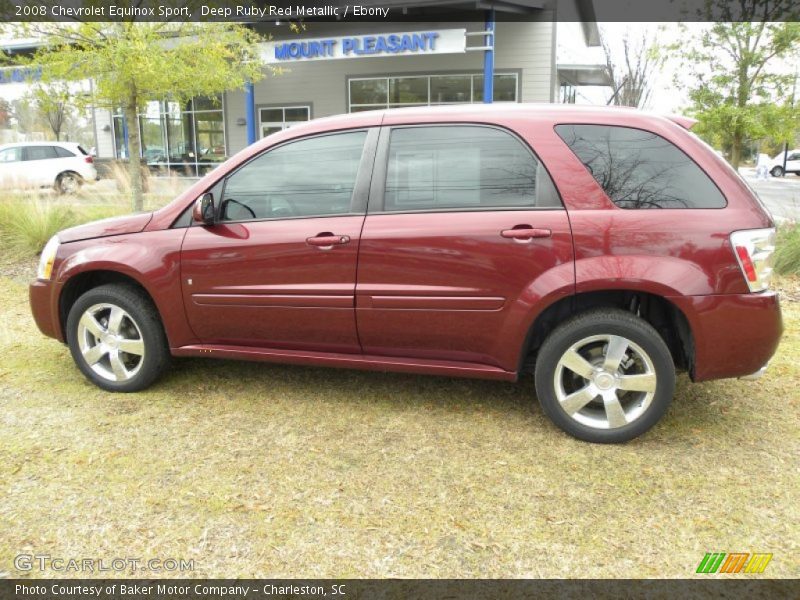 Deep Ruby Red Metallic / Ebony 2008 Chevrolet Equinox Sport