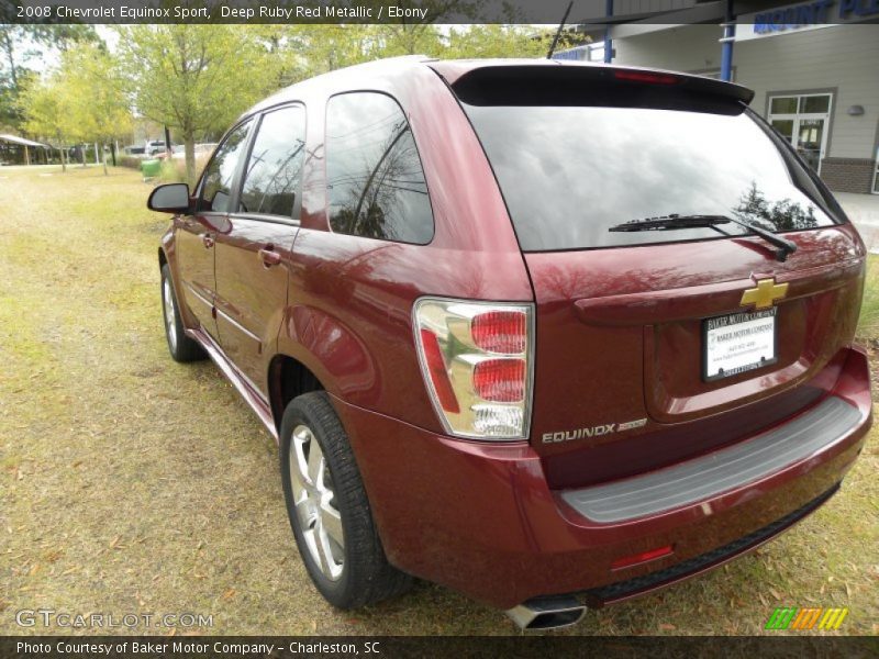 Deep Ruby Red Metallic / Ebony 2008 Chevrolet Equinox Sport