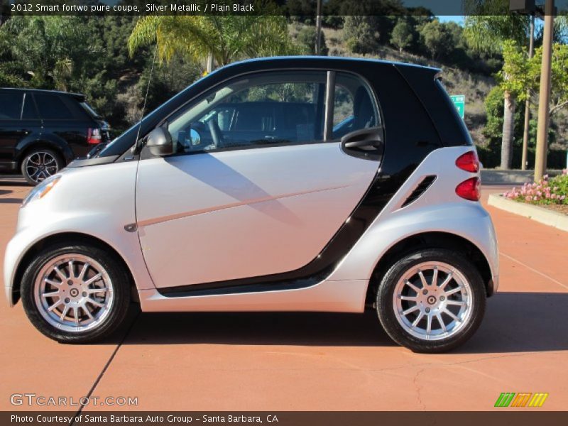 Silver Metallic / Plain Black 2012 Smart fortwo pure coupe