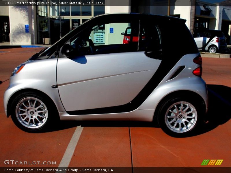 Silver Metallic / Plain Black 2012 Smart fortwo pure coupe