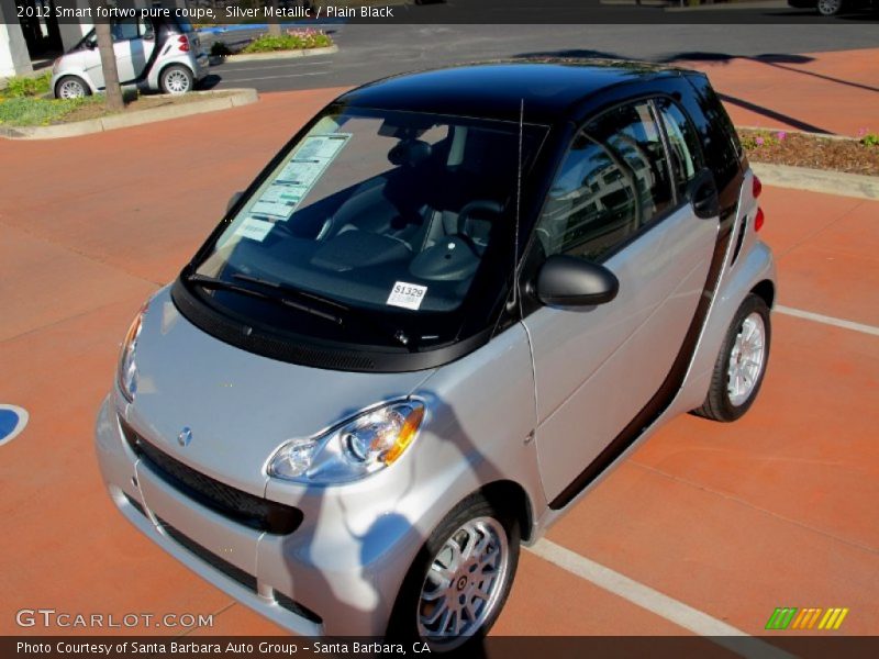 Silver Metallic / Plain Black 2012 Smart fortwo pure coupe
