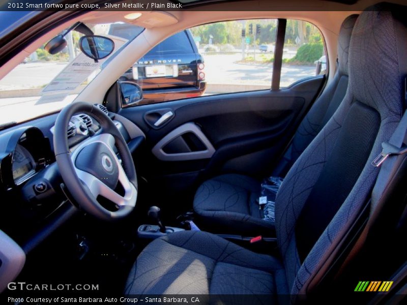 Silver Metallic / Plain Black 2012 Smart fortwo pure coupe