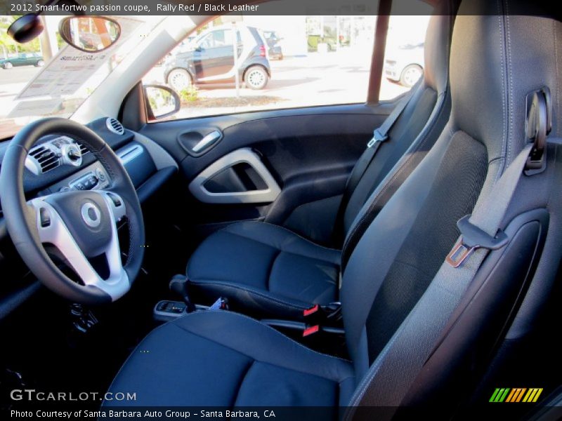Rally Red / Black Leather 2012 Smart fortwo passion coupe