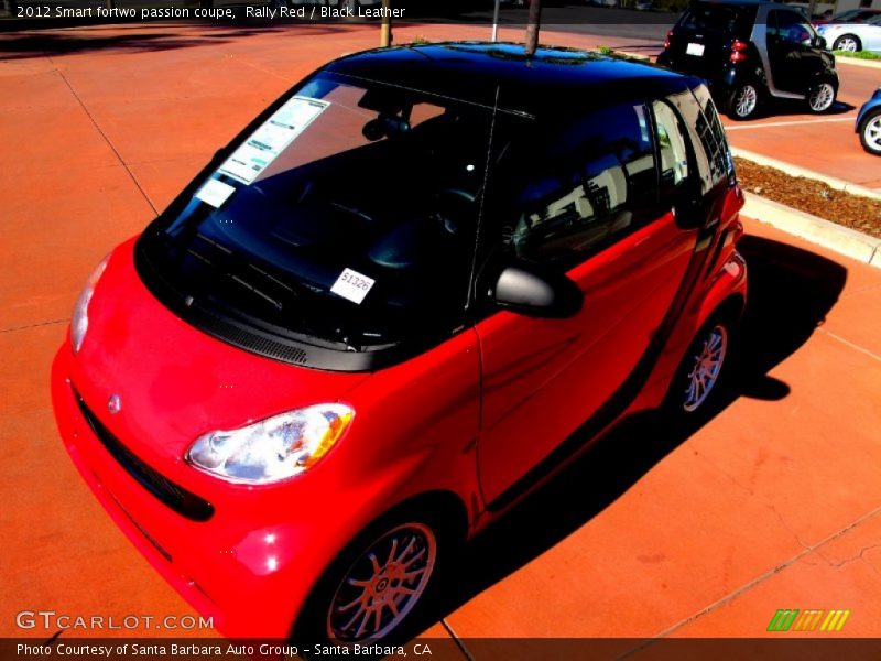 Rally Red / Black Leather 2012 Smart fortwo passion coupe