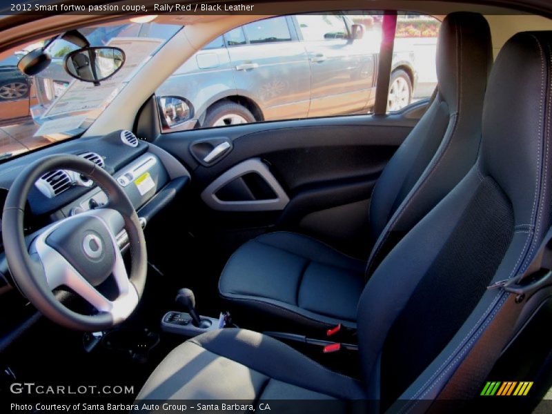 Rally Red / Black Leather 2012 Smart fortwo passion coupe