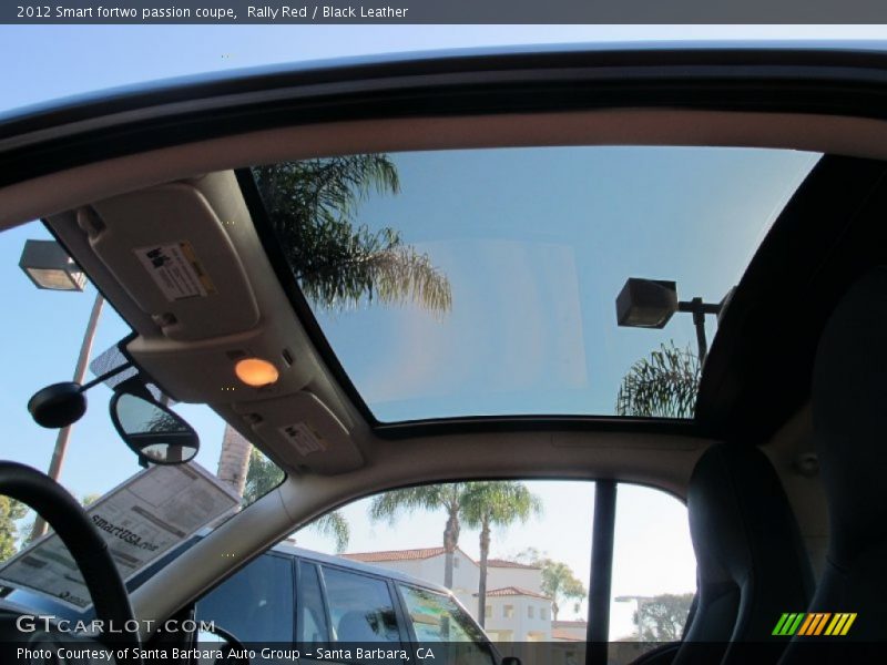Rally Red / Black Leather 2012 Smart fortwo passion coupe