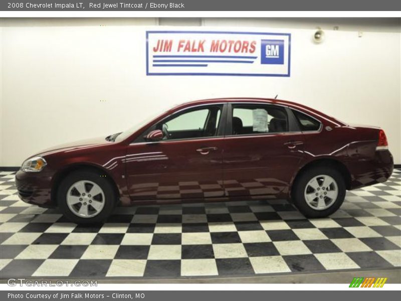 Red Jewel Tintcoat / Ebony Black 2008 Chevrolet Impala LT