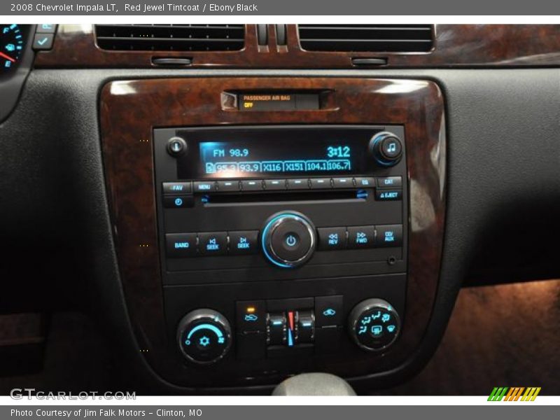 Red Jewel Tintcoat / Ebony Black 2008 Chevrolet Impala LT