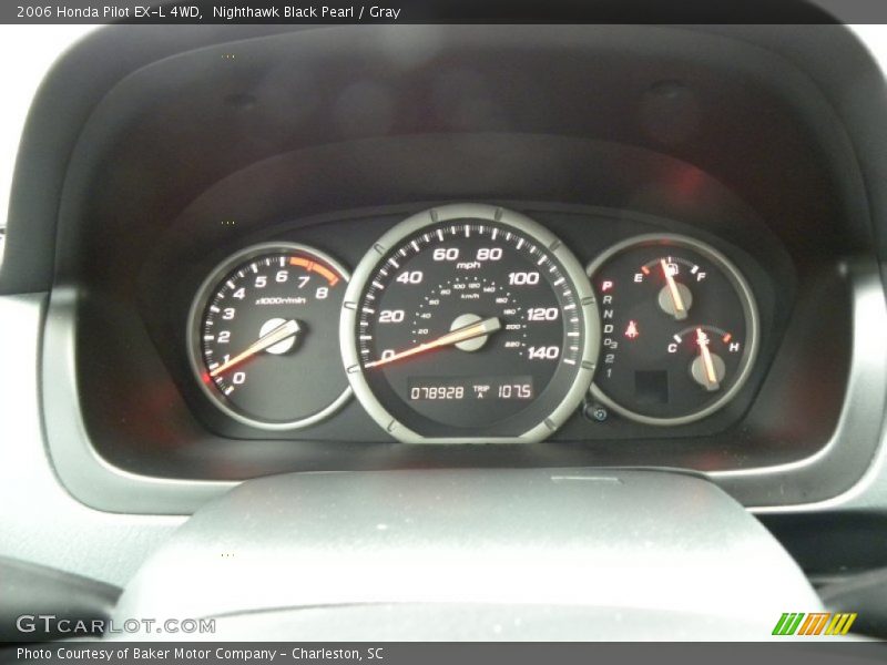 Nighthawk Black Pearl / Gray 2006 Honda Pilot EX-L 4WD