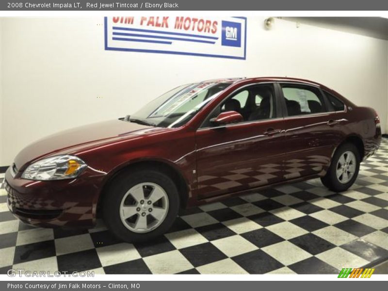 Red Jewel Tintcoat / Ebony Black 2008 Chevrolet Impala LT