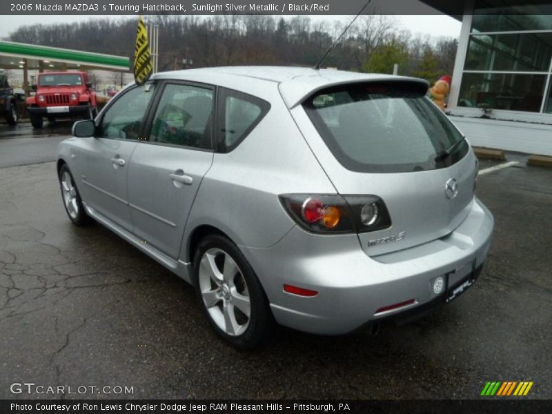 Sunlight Silver Metallic / Black/Red 2006 Mazda MAZDA3 s Touring Hatchback