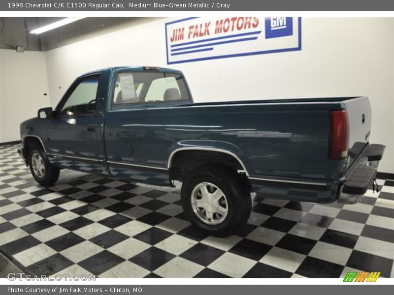 Medium Blue-Green Metallic / Gray 1998 Chevrolet C/K C1500 Regular Cab