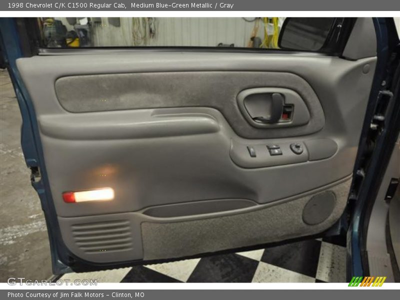 Medium Blue-Green Metallic / Gray 1998 Chevrolet C/K C1500 Regular Cab