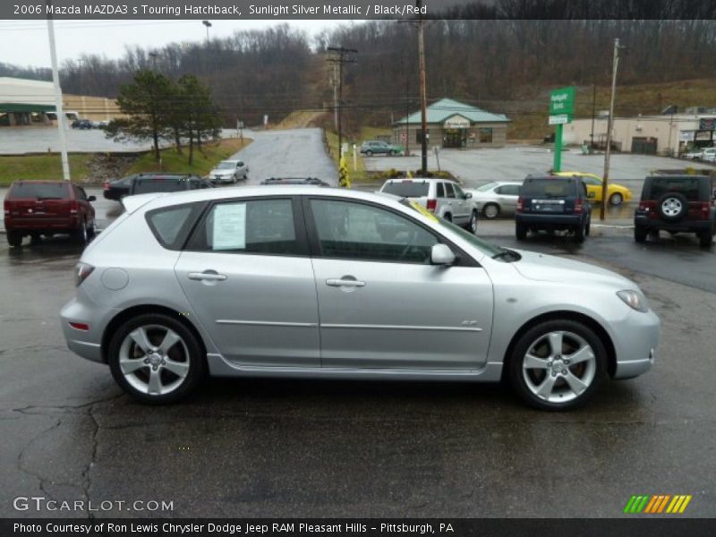 Sunlight Silver Metallic / Black/Red 2006 Mazda MAZDA3 s Touring Hatchback