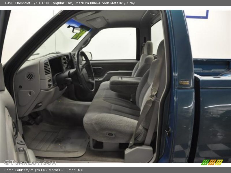 Medium Blue-Green Metallic / Gray 1998 Chevrolet C/K C1500 Regular Cab