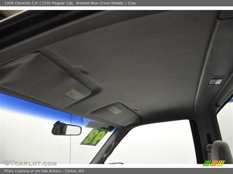 Medium Blue-Green Metallic / Gray 1998 Chevrolet C/K C1500 Regular Cab