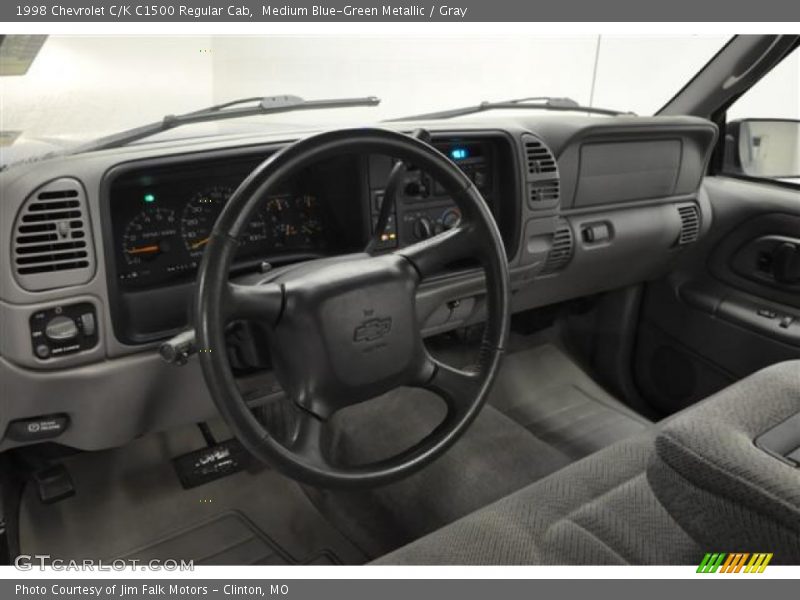 Medium Blue-Green Metallic / Gray 1998 Chevrolet C/K C1500 Regular Cab
