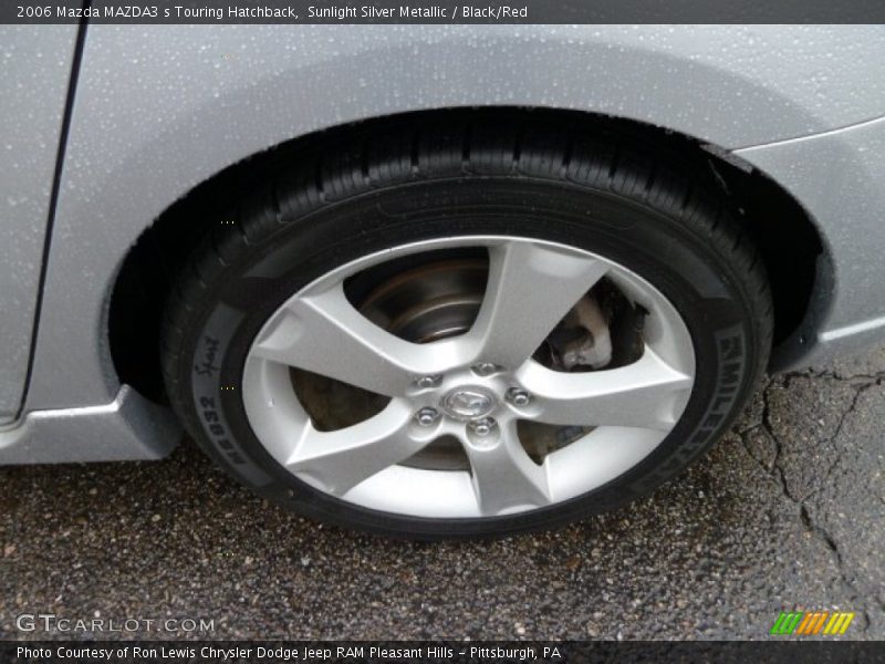 Sunlight Silver Metallic / Black/Red 2006 Mazda MAZDA3 s Touring Hatchback