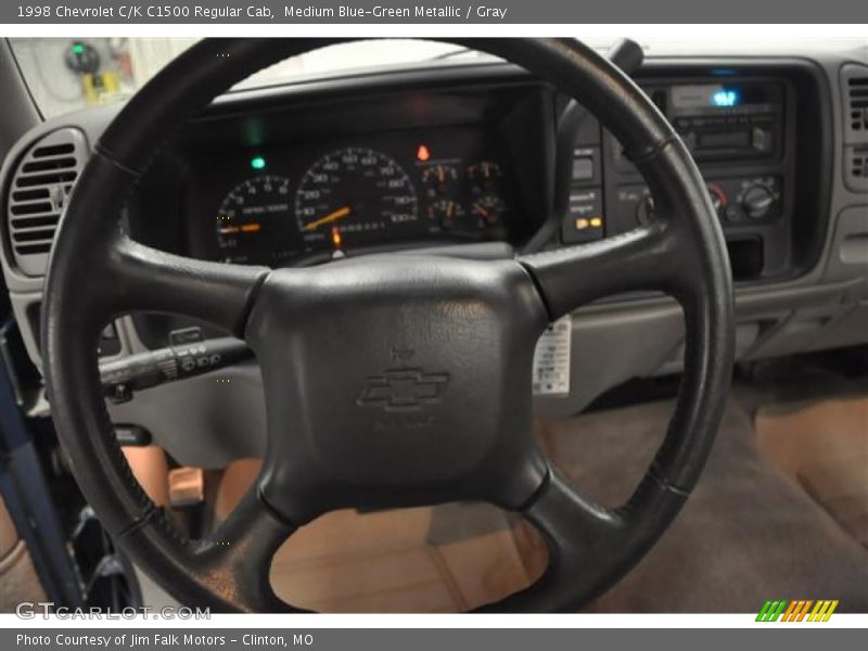 Medium Blue-Green Metallic / Gray 1998 Chevrolet C/K C1500 Regular Cab