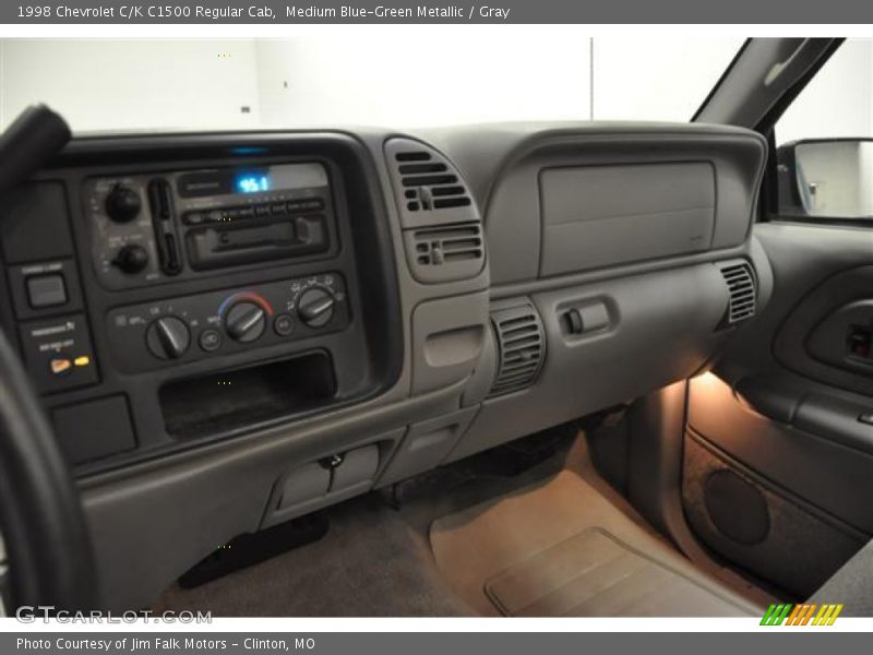 Medium Blue-Green Metallic / Gray 1998 Chevrolet C/K C1500 Regular Cab