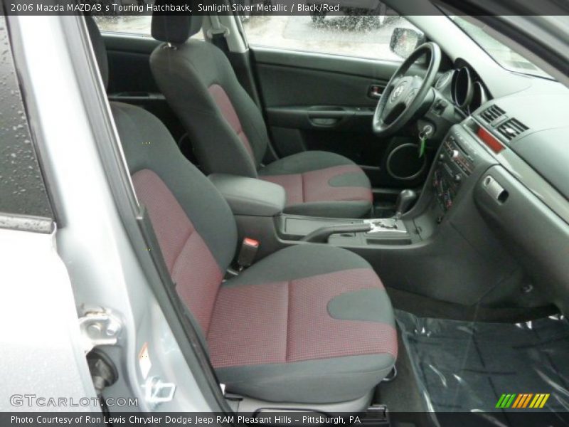 Sunlight Silver Metallic / Black/Red 2006 Mazda MAZDA3 s Touring Hatchback