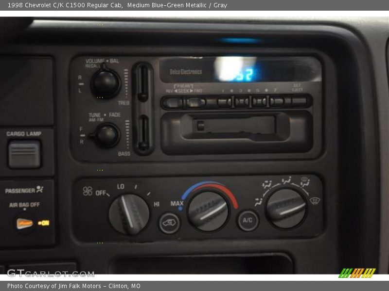 Medium Blue-Green Metallic / Gray 1998 Chevrolet C/K C1500 Regular Cab