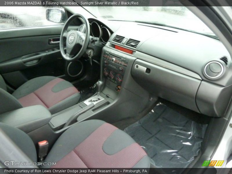Sunlight Silver Metallic / Black/Red 2006 Mazda MAZDA3 s Touring Hatchback
