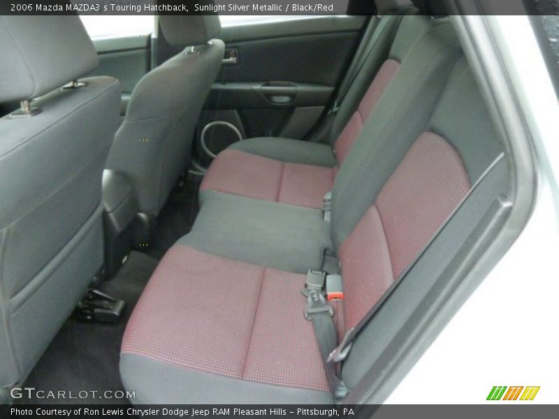 Sunlight Silver Metallic / Black/Red 2006 Mazda MAZDA3 s Touring Hatchback
