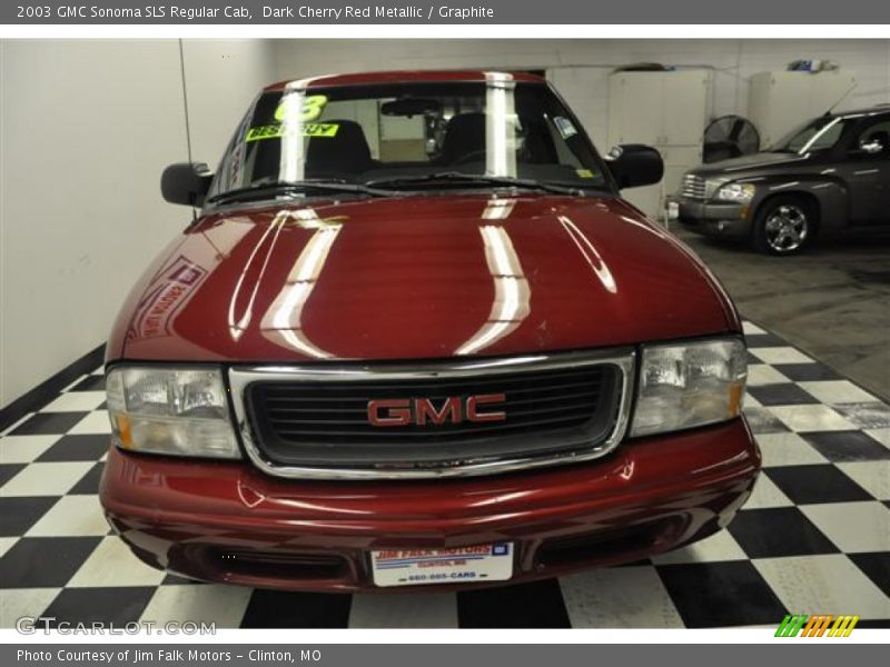 Dark Cherry Red Metallic / Graphite 2003 GMC Sonoma SLS Regular Cab