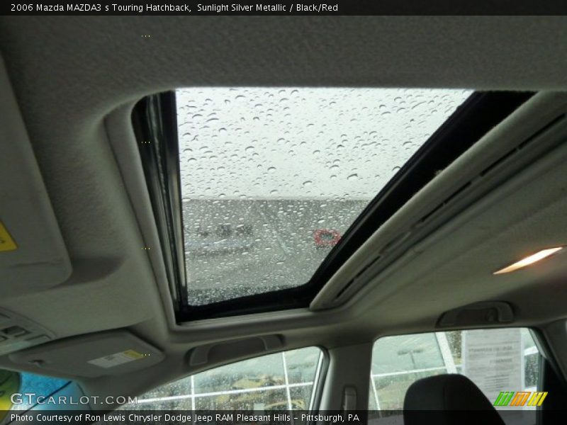 Sunlight Silver Metallic / Black/Red 2006 Mazda MAZDA3 s Touring Hatchback