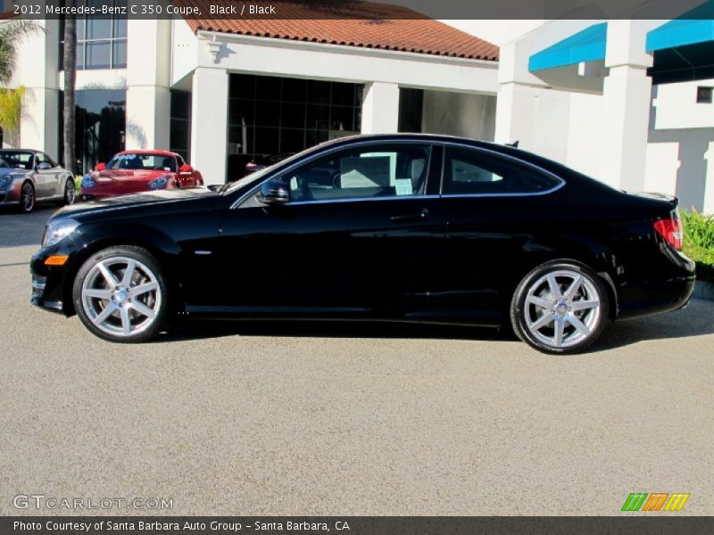 Black / Black 2012 Mercedes-Benz C 350 Coupe