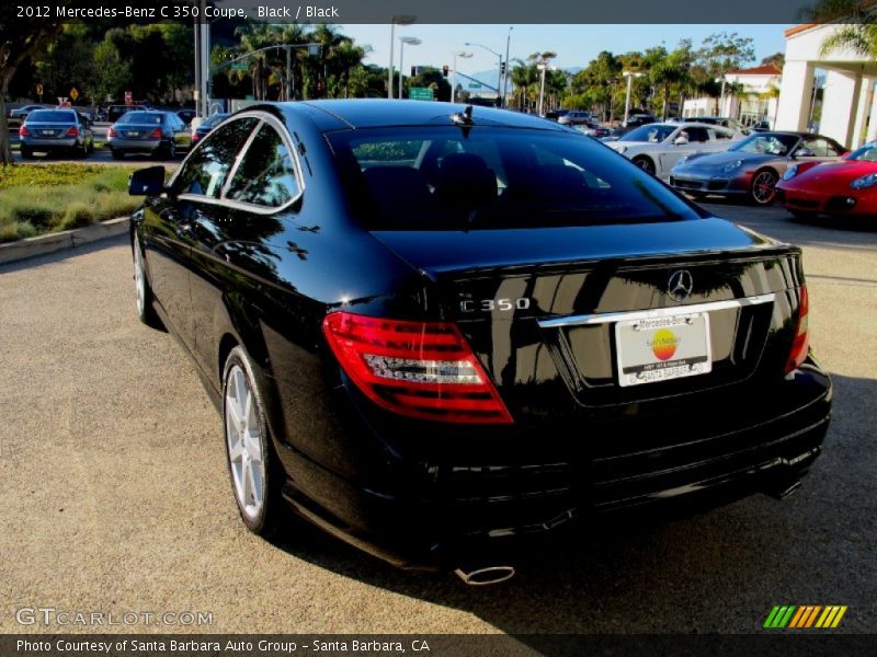 Black / Black 2012 Mercedes-Benz C 350 Coupe