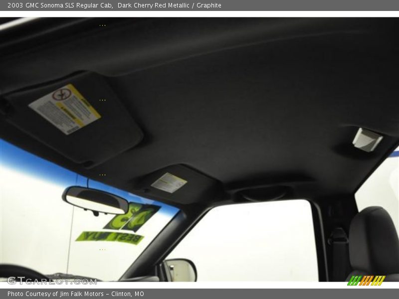 Dark Cherry Red Metallic / Graphite 2003 GMC Sonoma SLS Regular Cab