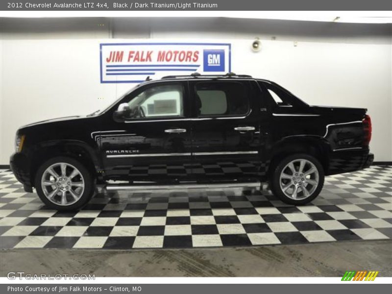Black / Dark Titanium/Light Titanium 2012 Chevrolet Avalanche LTZ 4x4