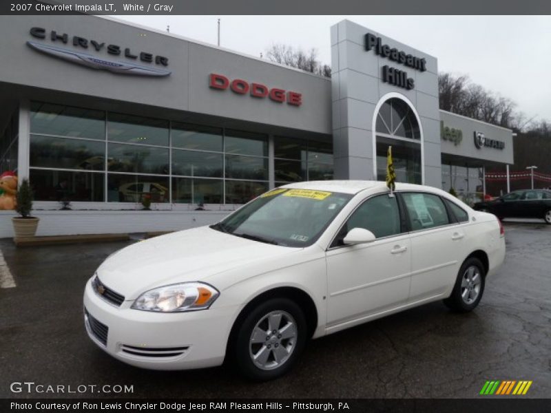 White / Gray 2007 Chevrolet Impala LT