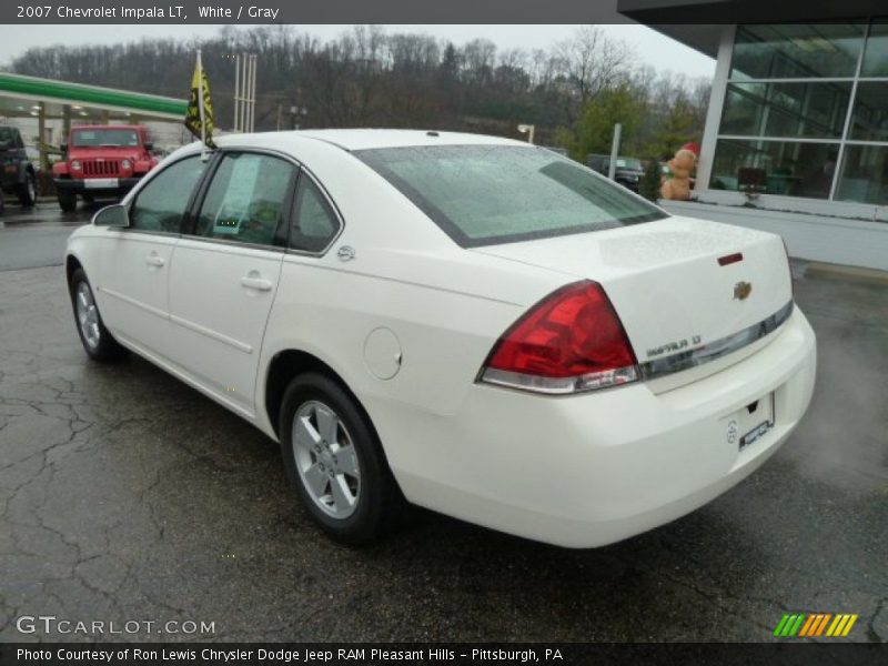 White / Gray 2007 Chevrolet Impala LT