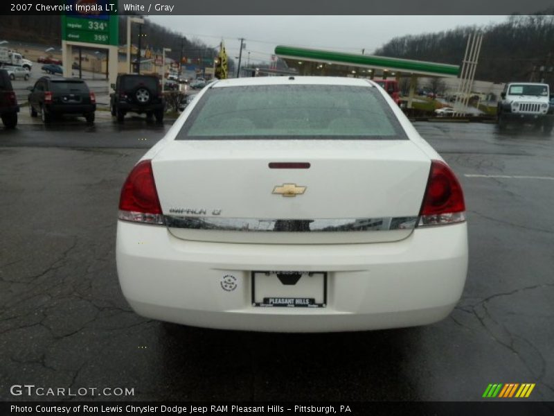 White / Gray 2007 Chevrolet Impala LT