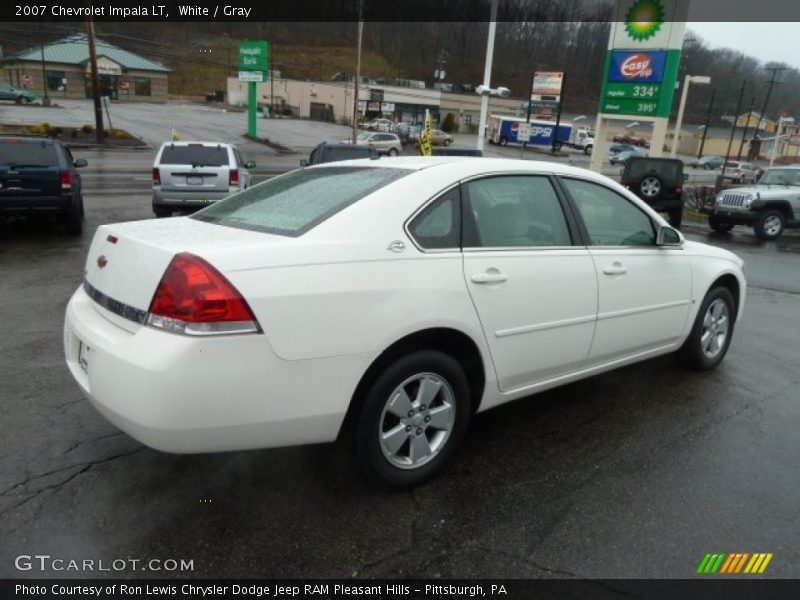 White / Gray 2007 Chevrolet Impala LT